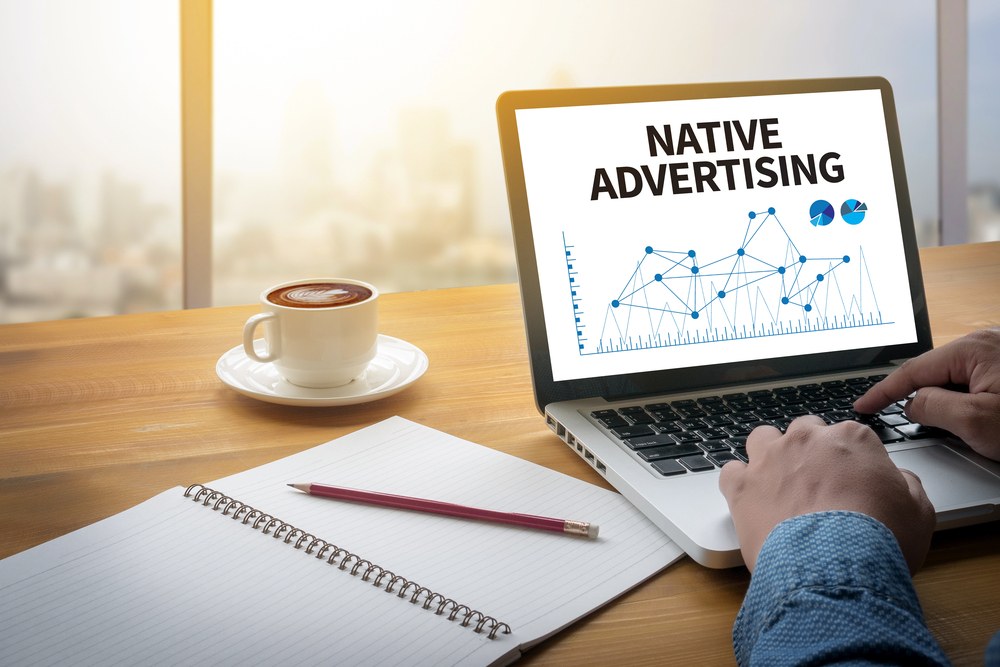 Mobile native ad blending into social feed content