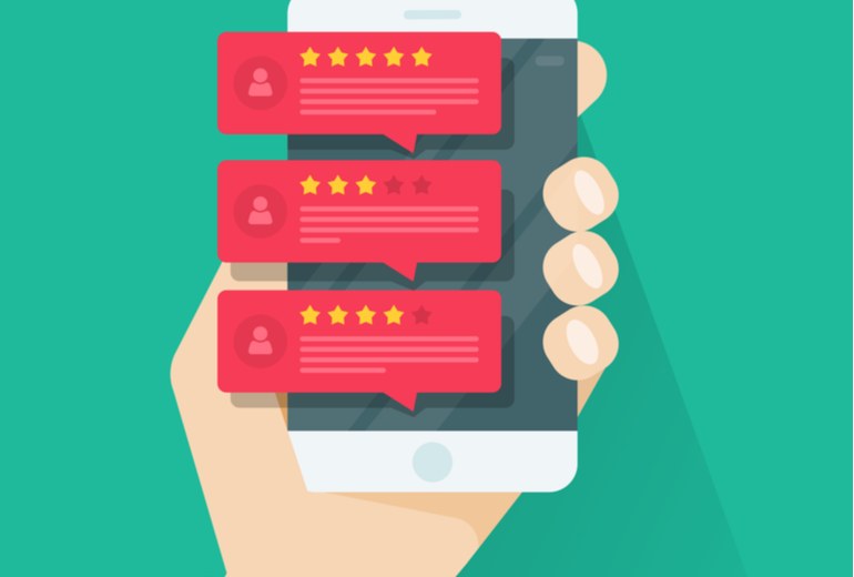 App comment section with profile pictures names and timestamps