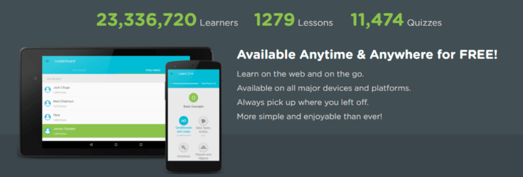 SoloLearn app available for free on app stores