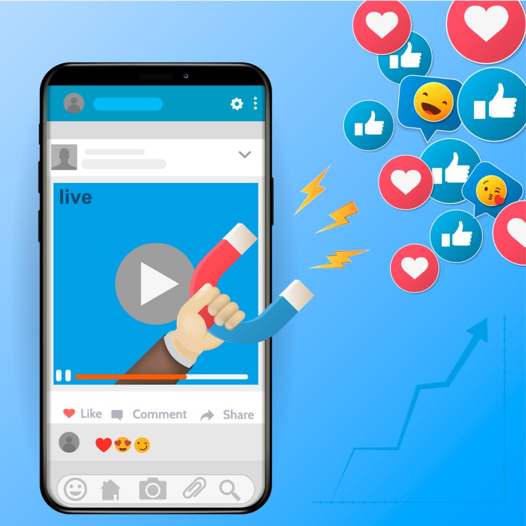 Facebook app open on a mobile phone showing video feed
