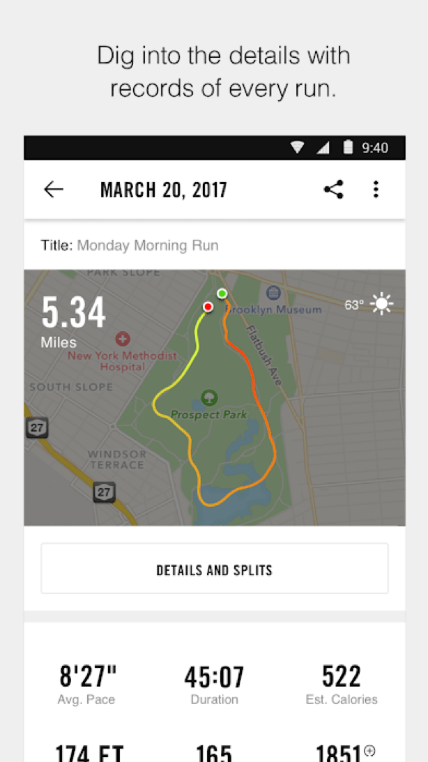 Nike Run Club free app home screen on a mobile device
