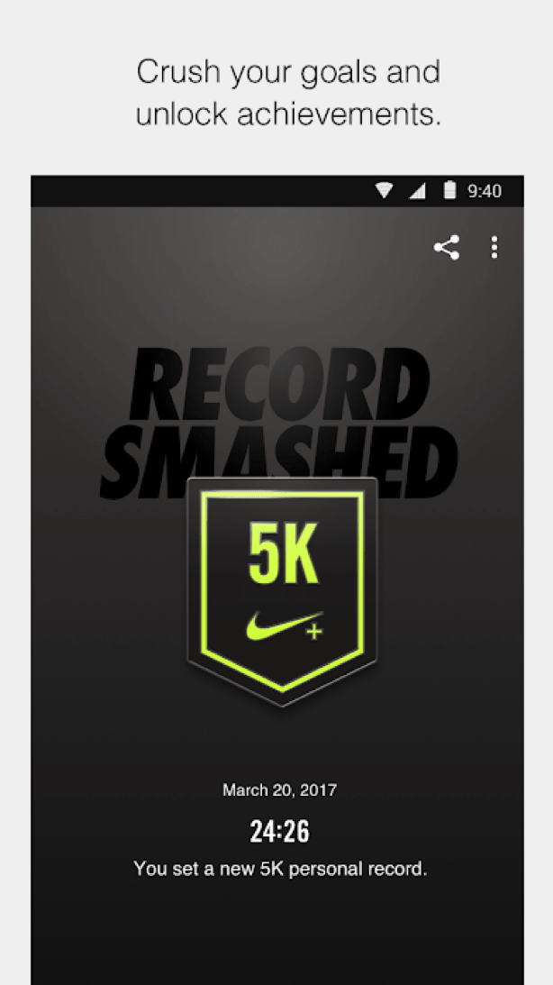 Nike Run Club leaderboard and badges gamification features