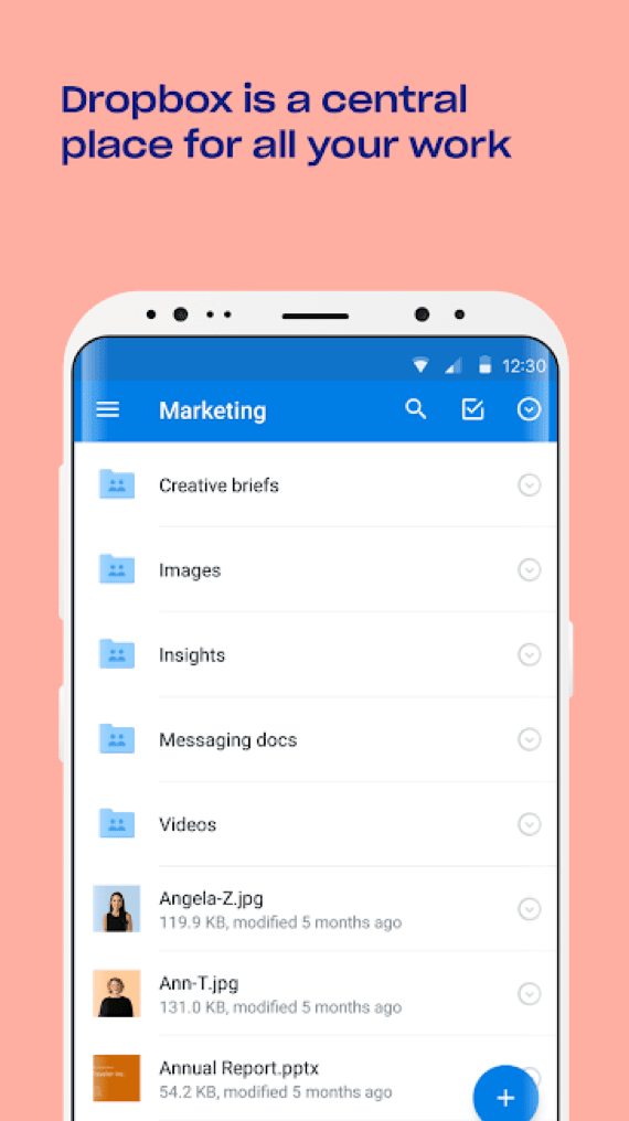Dropbox app overview highlighting key growth strategies