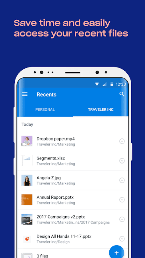 Dropbox mobile app success story feature banner