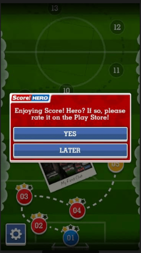 Score Hero customer support response from First Touch Games team