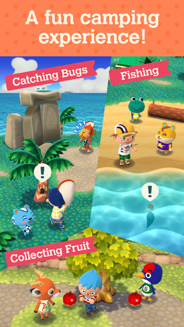 Animal Crossing Pocket Camp App Store page with screenshots and description
