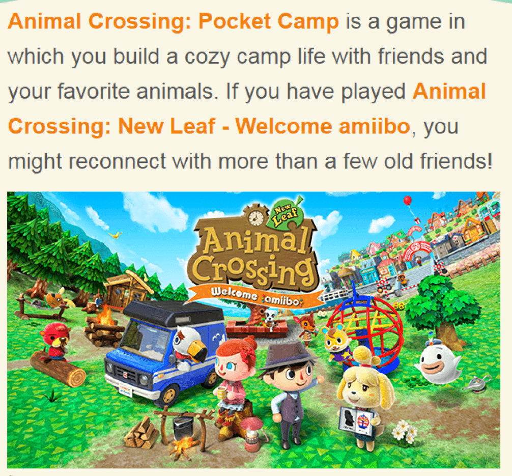Animal Crossing Pocket Camp campsite building gameplay on mobile