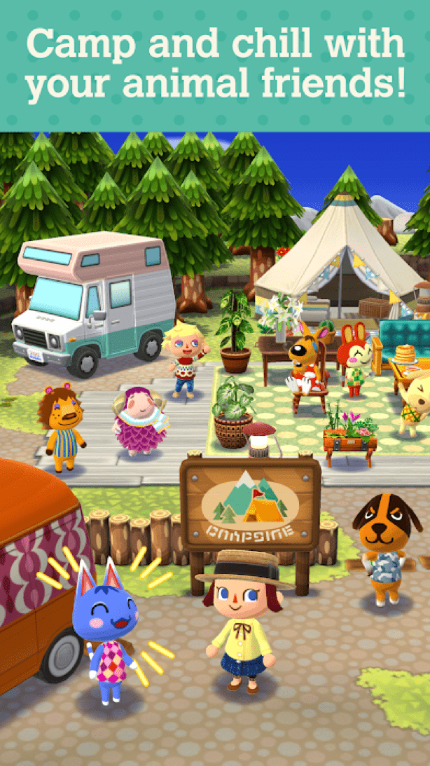 Isabelle character introducing new players in Animal Crossing Pocket Camp