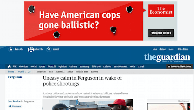 The Economist programmatic advertising campaign creative example