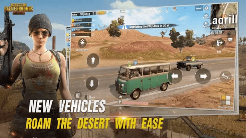 Player easily shooting opponents in a battle royale match