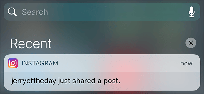 Instagram push notification combining multiple social interactions into one alert