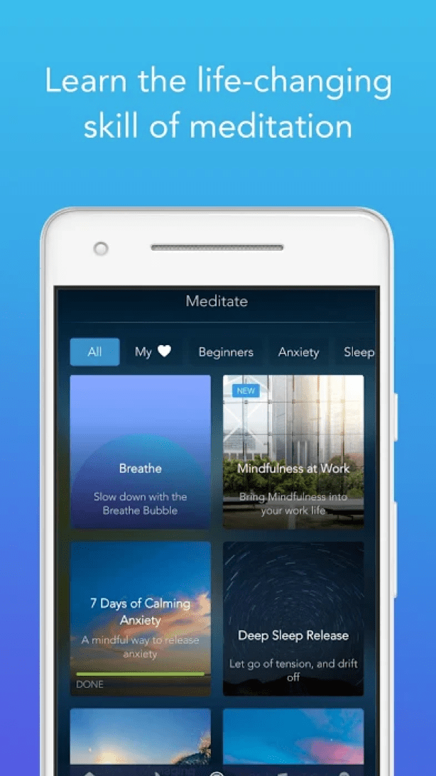 Calm app freemium business model subscription screen