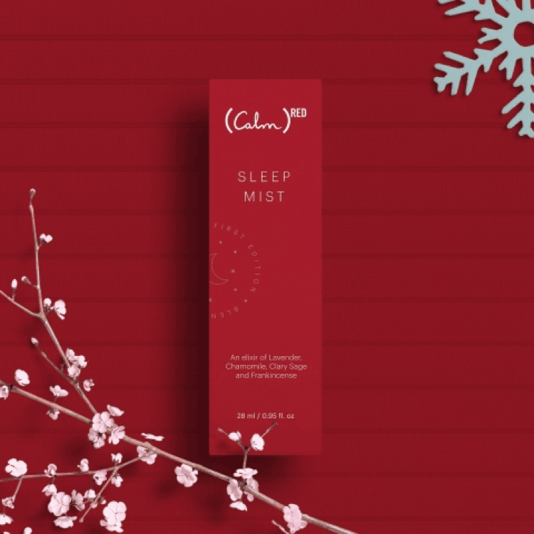 Calm app partnership with RED to fight AIDS Sleep Mist product
