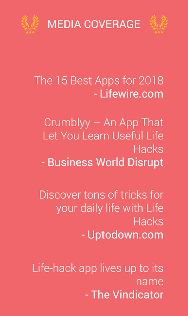 Crumblyy app featured in tech press and media coverage