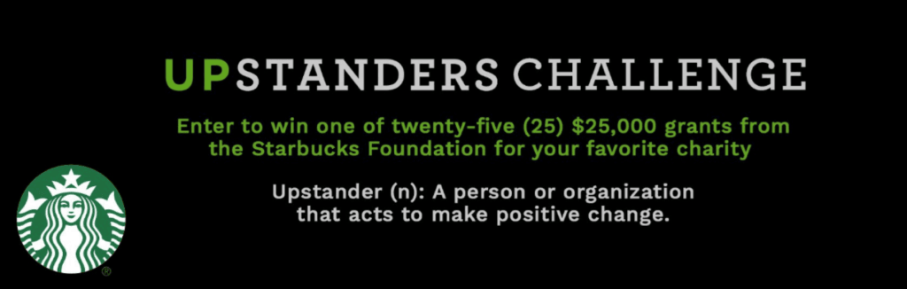 Starbucks Upstanders user-generated content campaign banner