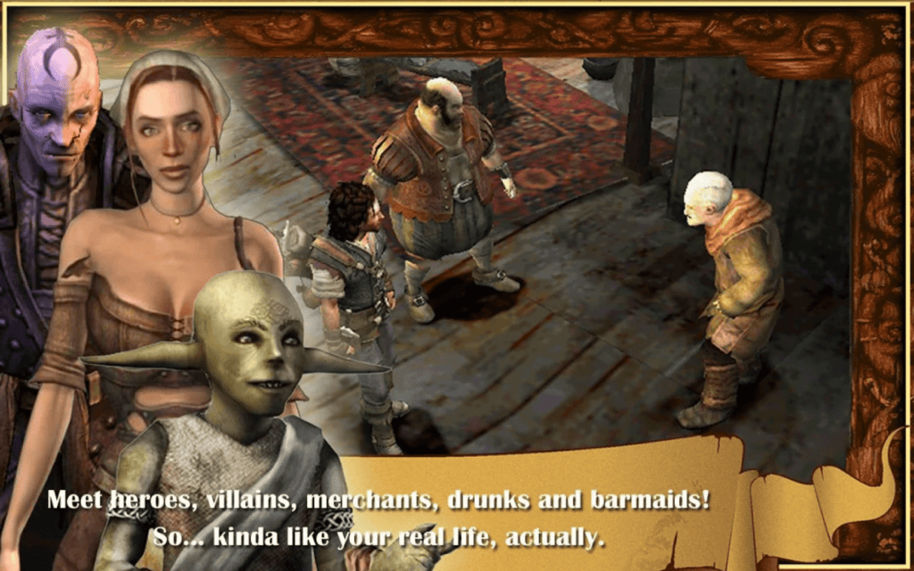 The Bard Tale mobile RPG storytelling and narrative gameplay