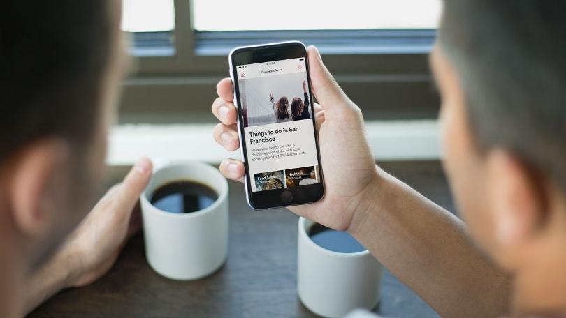 Airbnb app interface showing personalized travel recommendations and listings