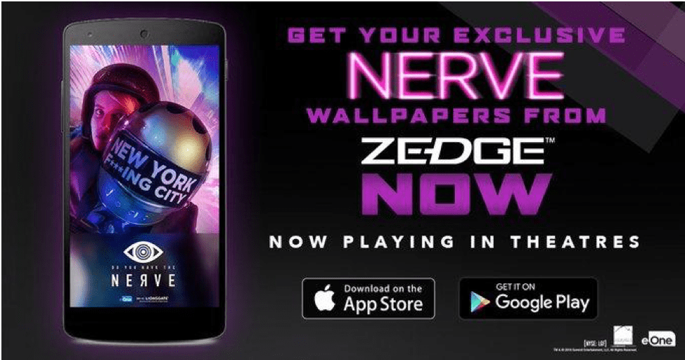 Entertainment One movie content featured in Zedge Collections
