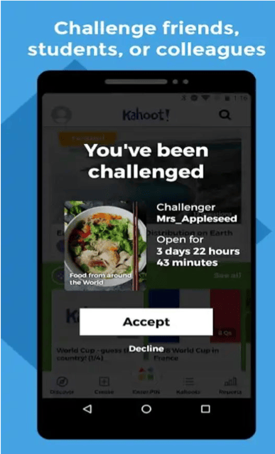 Kahoot! business model overview showing freemium and group game options