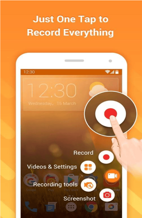 DU Recorder app hero banner and branding