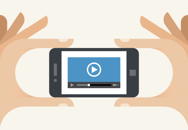 Mobile video ad playing inside a smartphone app
