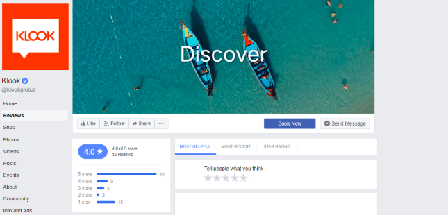 App online reviews displayed on a social media profile