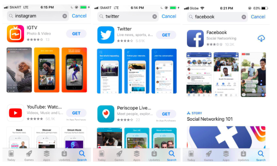 Overview of popular social media platforms for app marketing