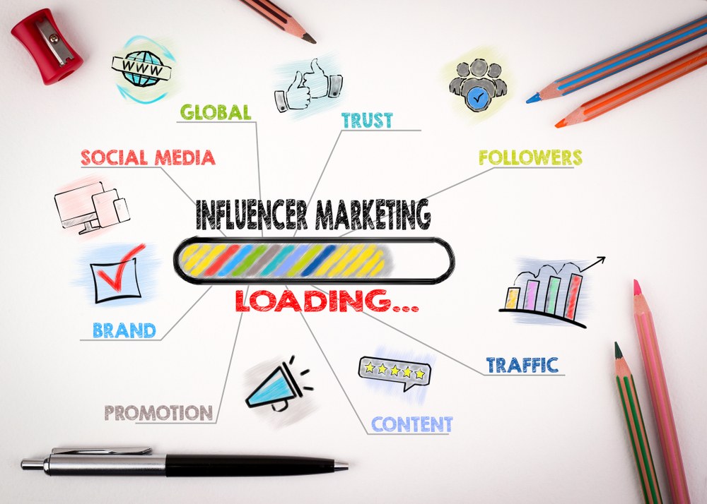 Social media influencer recording a video to promote a mobile app