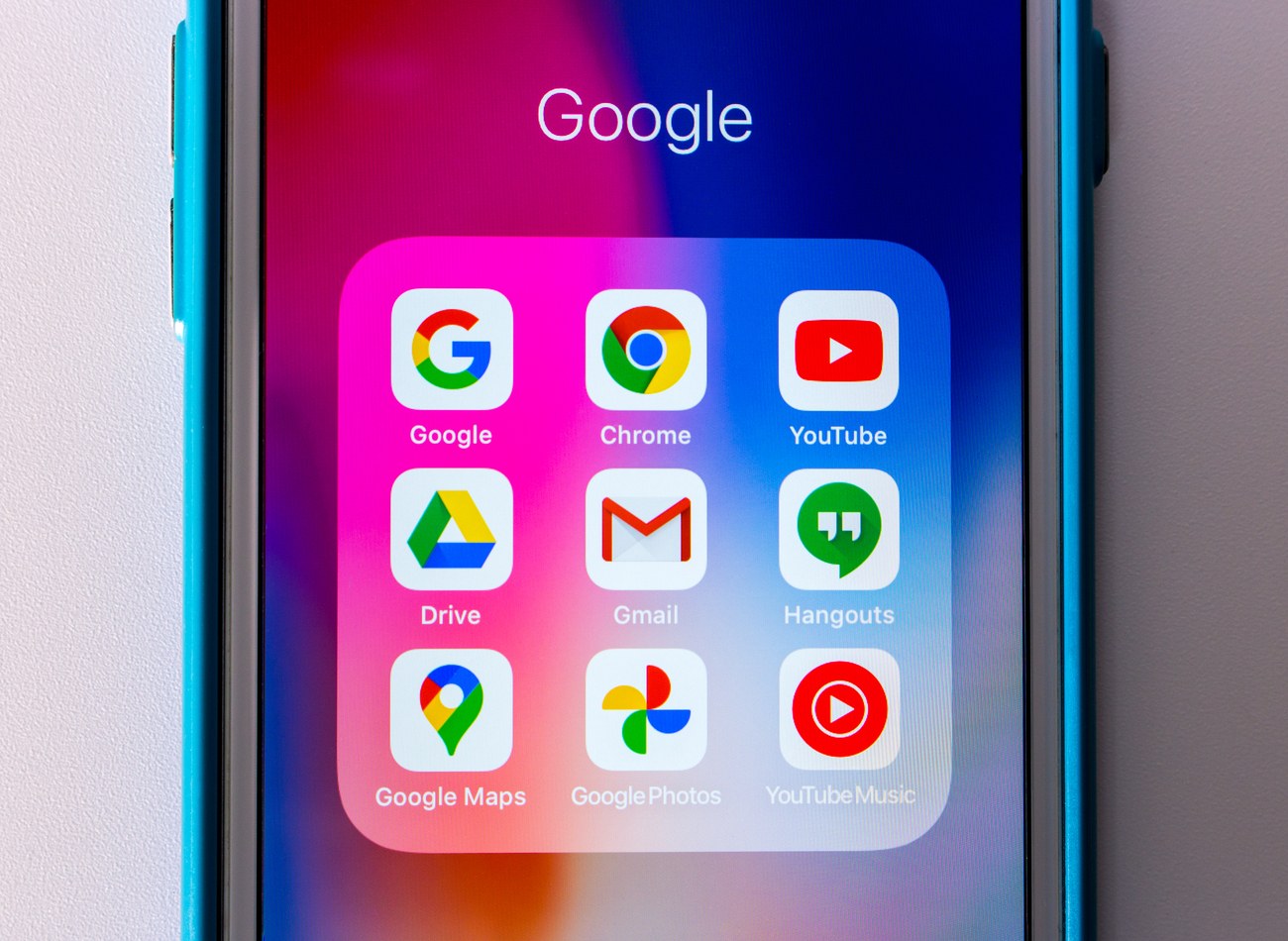 Pre-installed app on a mobile device home screen