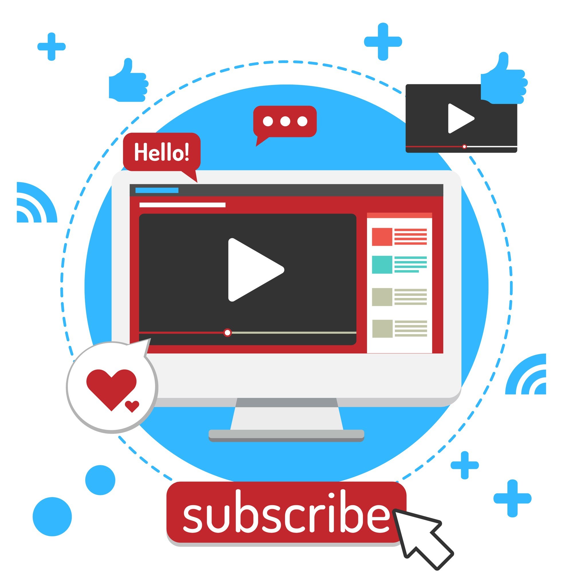 Content creator recording a video tutorial for a YouTube channel