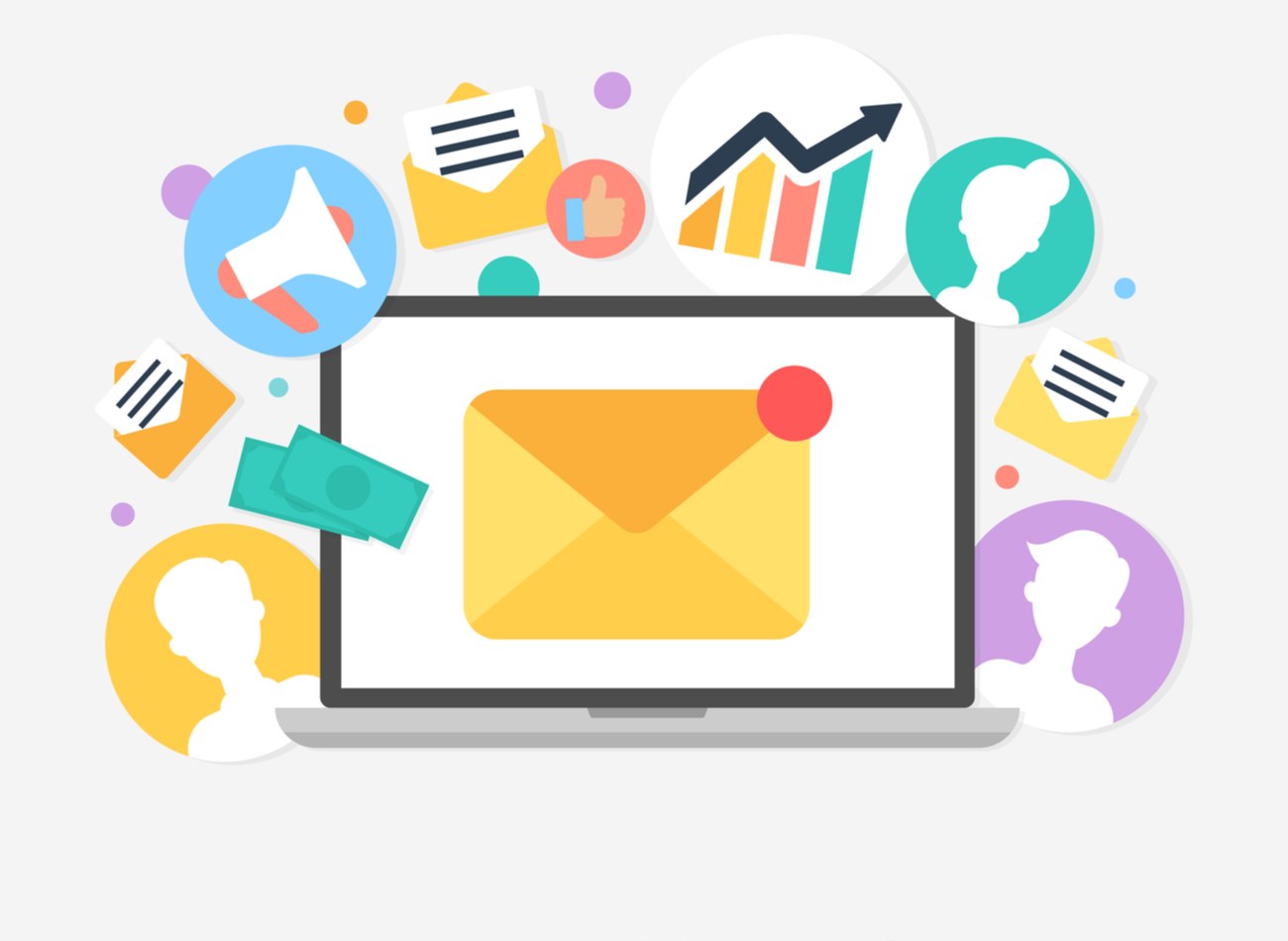 Email marketing campaign targeting mobile app users for re-engagement