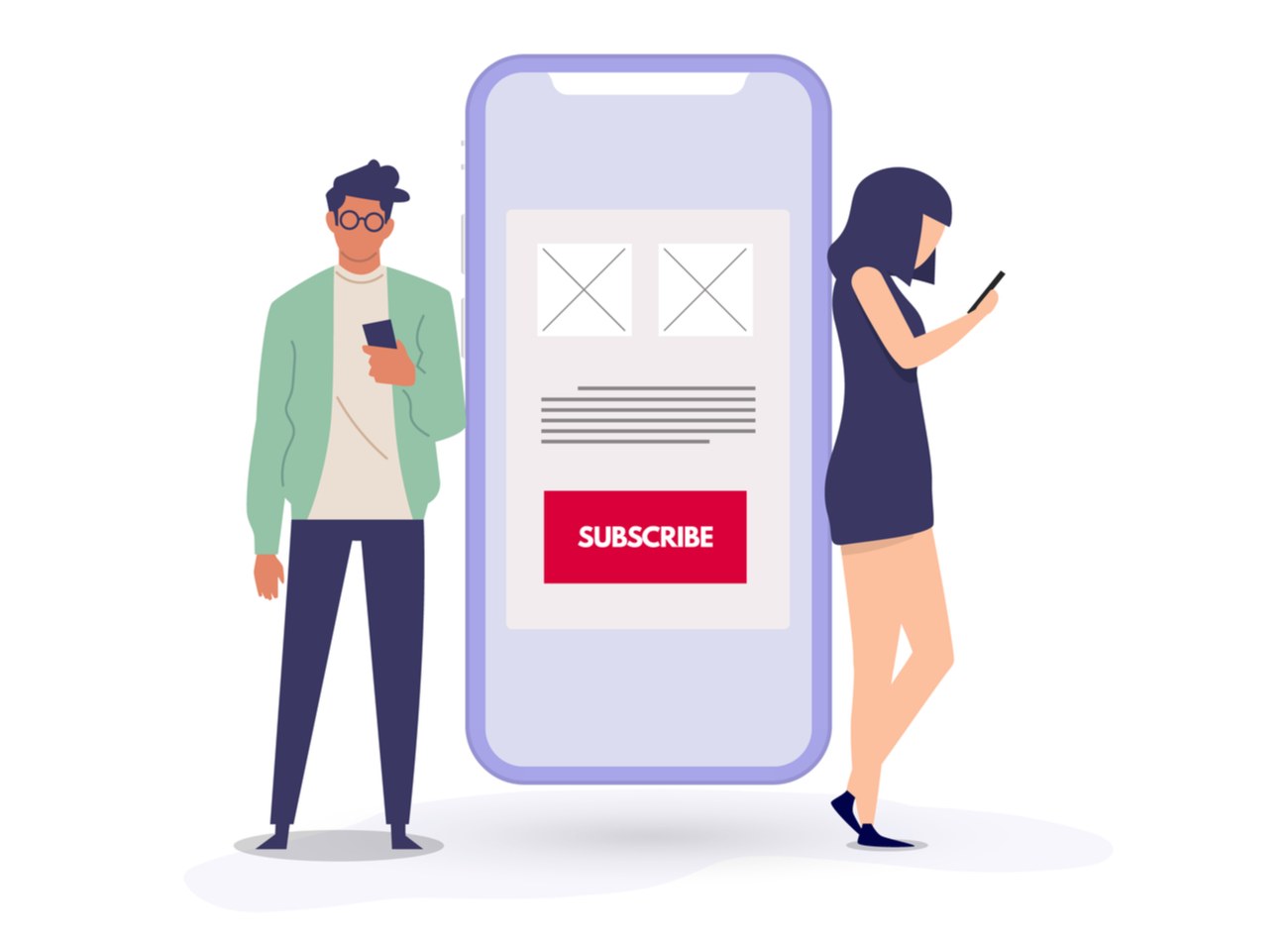 Subscription plan options for a mobile app monetization model
