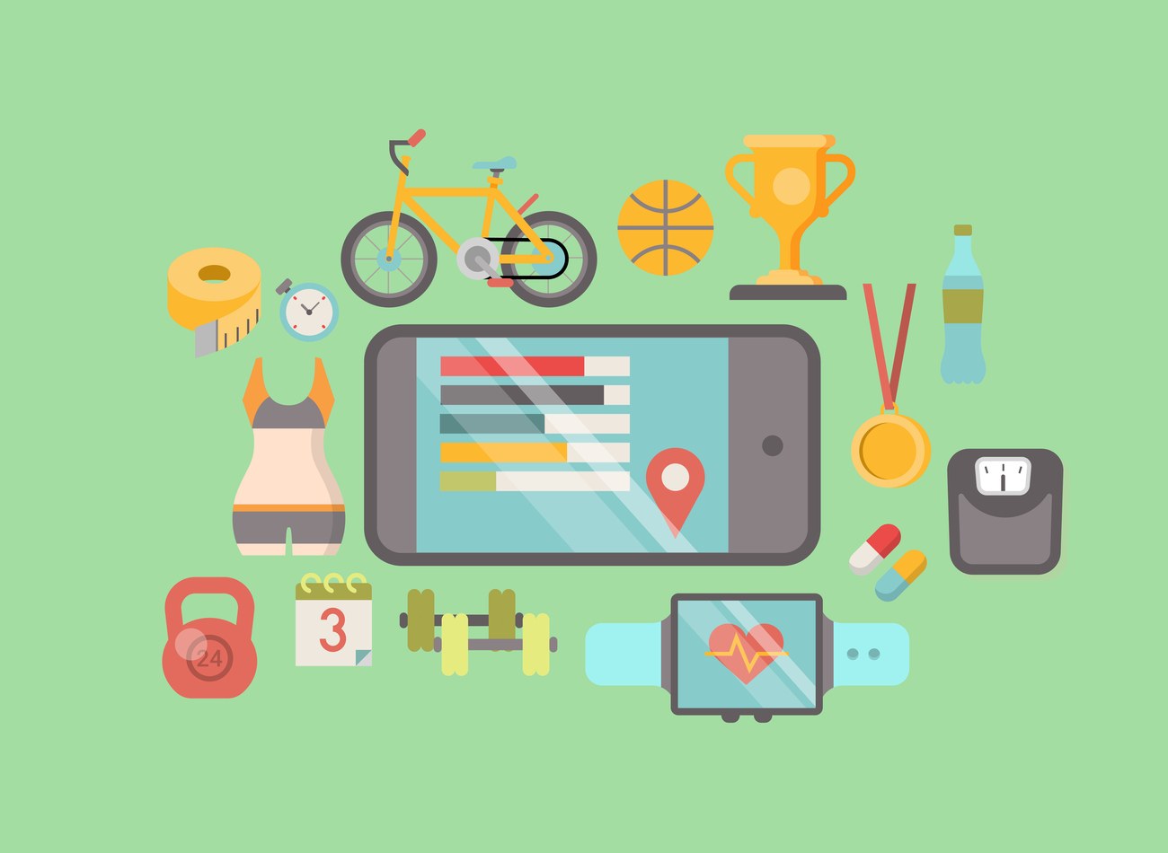 Top mobile medical apps overview on smartphone screen