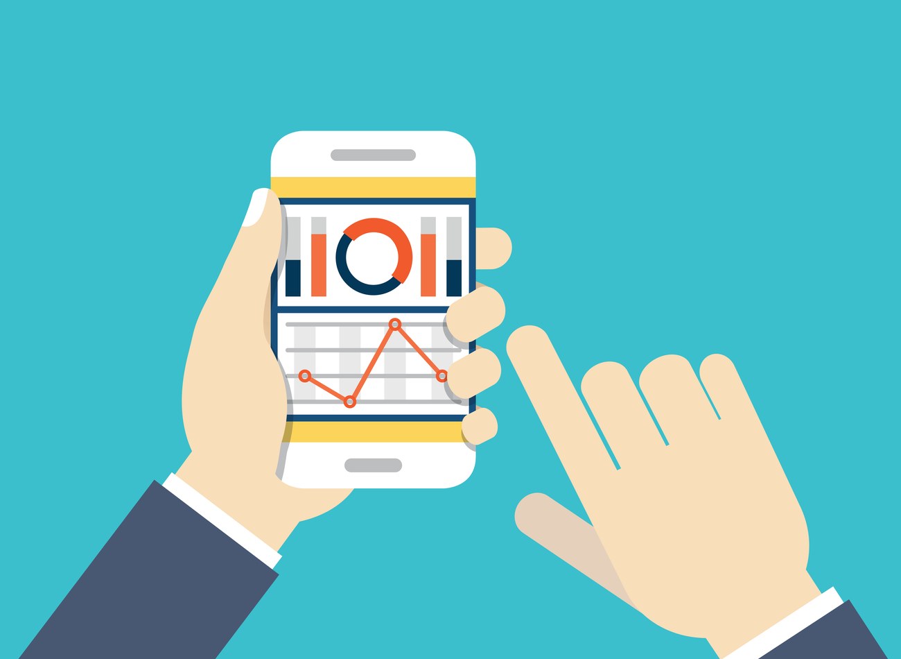 Marketer analyzing A/B test results and campaign KPI performance