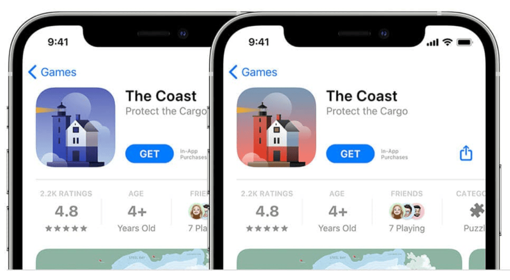 App Store A/B testing dashboard for product page optimization in iOS 15