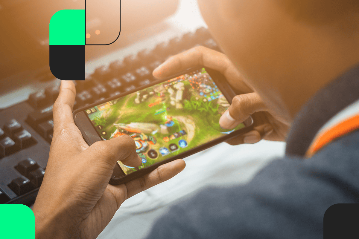 Game developer reviewing player demographic data for market research