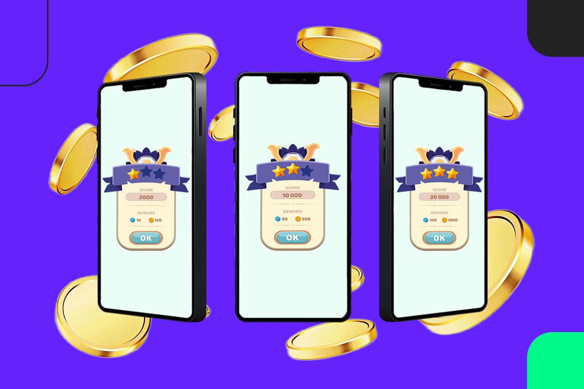 Mobile game user earning rewards at multiple campaign milestones