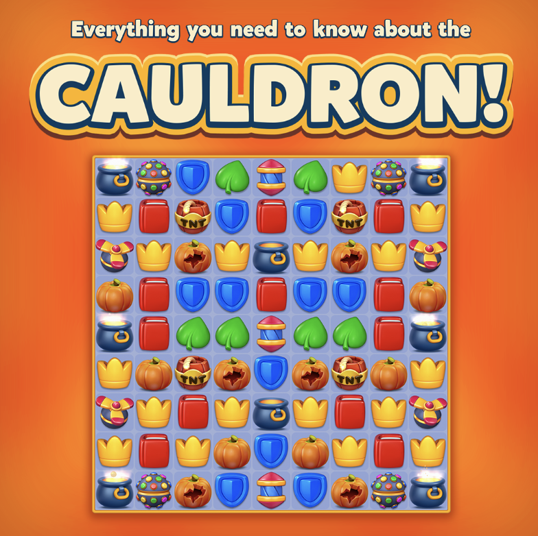Halloween-themed mobile game with spooky pumpkin and ghost visuals