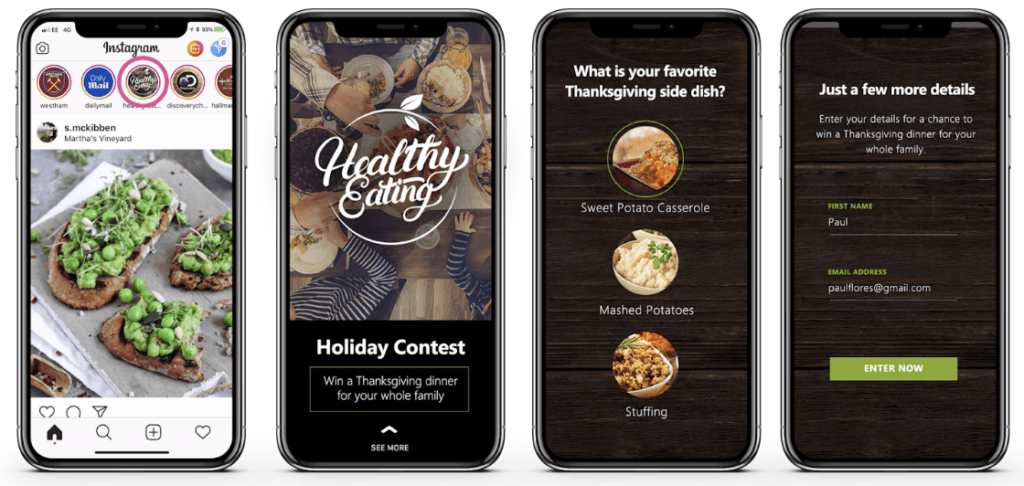 Cheetah Digital chart showing Thanksgiving mobile shopping engagement trends