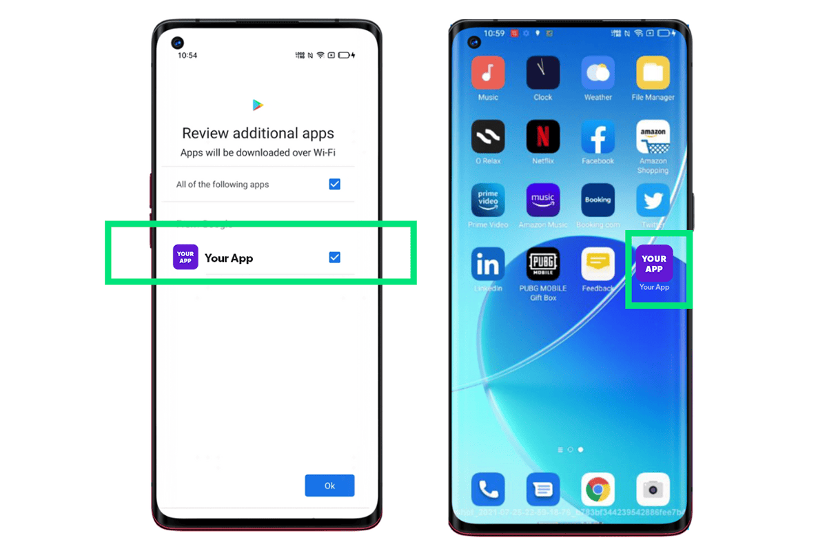 Play Auto Install PAI ad during new Android device setup