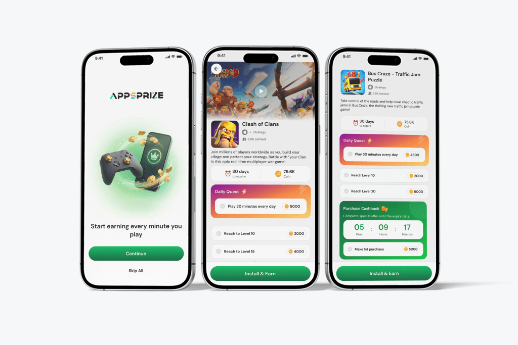 Offerwall reward completion flow inside a mobile game store