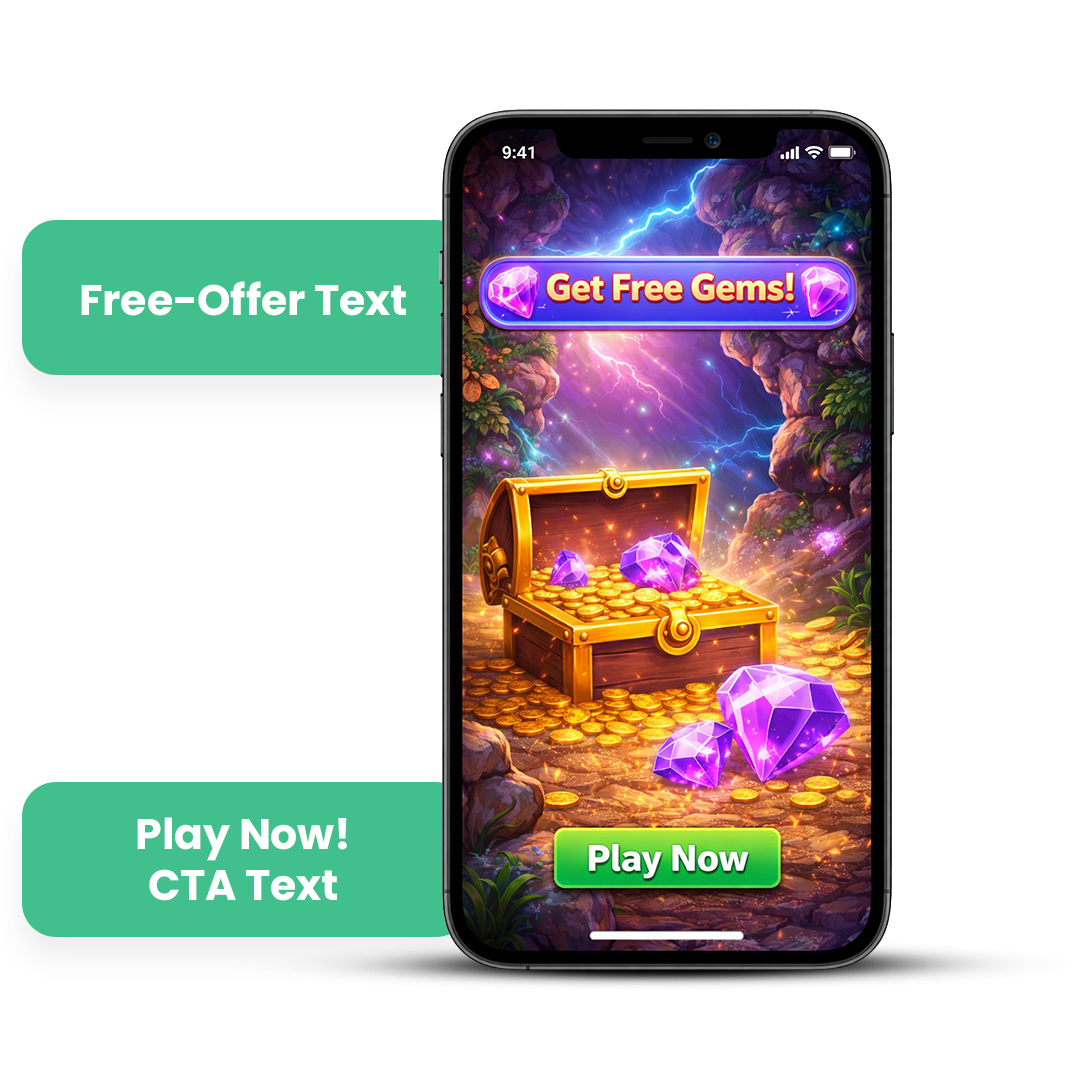 iOS Creative Playbook: sound-off design, close-up shots, gameplay focus